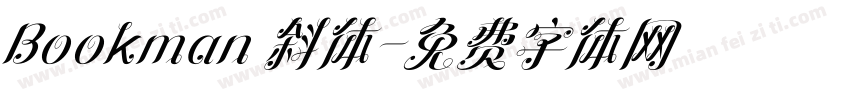 Bookman 斜体字体转换